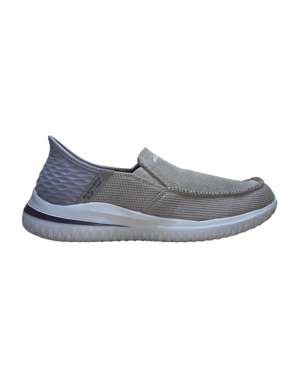 Skechers Men’s Taupe Slip-Ins Go Walk Hands Free Delson Shoes Size US 10